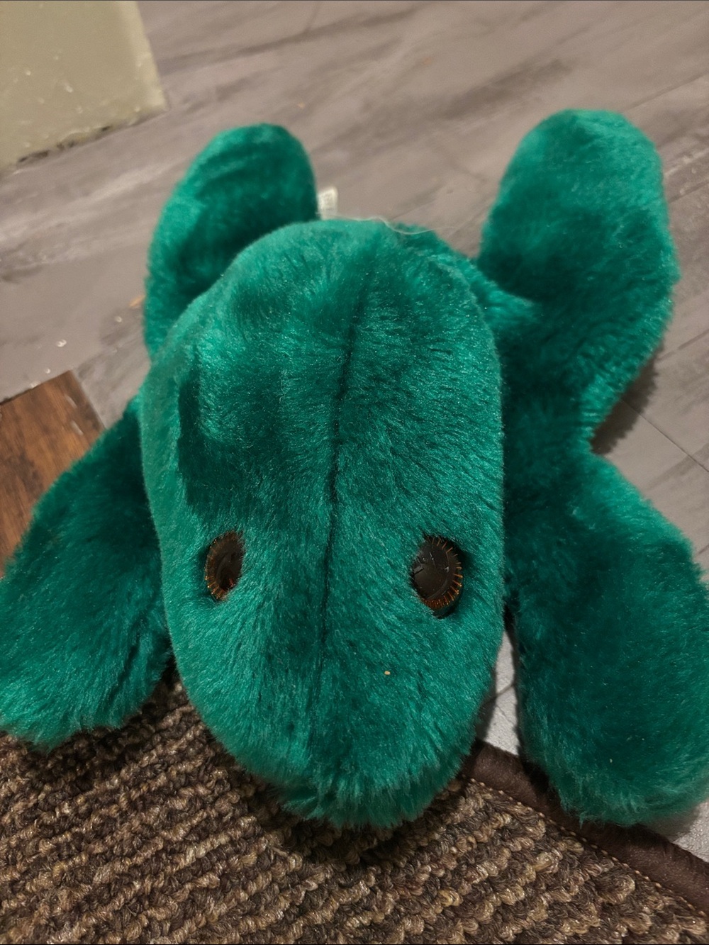 Plush Green Frog Toy - Soft Velvet Pet Comfort Plush